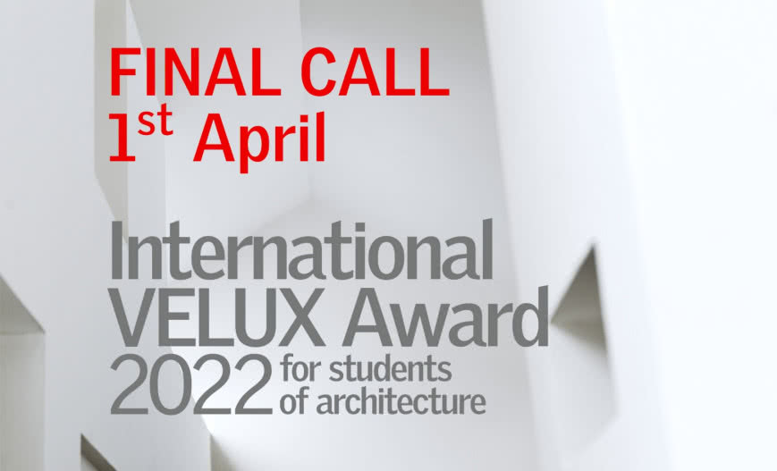 Ostatni dzwonek na zgłoszenie do 10. edycji International VELUX Award 2022