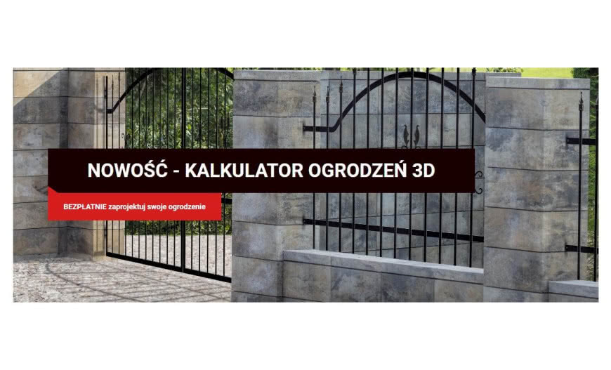 Darmowy kalkulator ogrodzeń 3D JONIEC