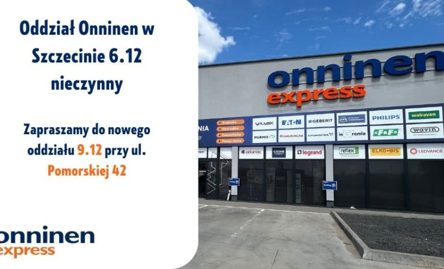 Przeprowadzka Onninen Szczecin – zapraszamy!